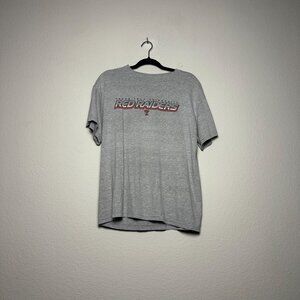 Retro VTG Texas Tech University Graphic T Shirt Mens M Grey Gym Sports Classic